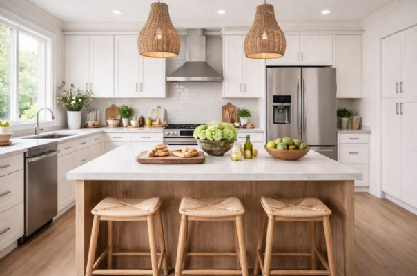 廚房中島設計尺寸指南（2026最新版）：高度、深度、寬度怎麼抓？走道動線與收納規劃重點一次懂